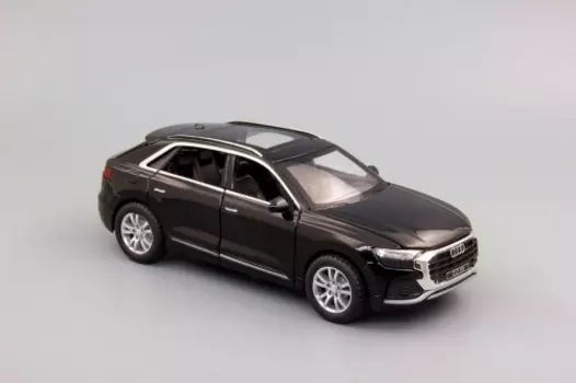 Металлическая инерционная Модель автомобиля AUDI Q8 160x65 мм, чёрный