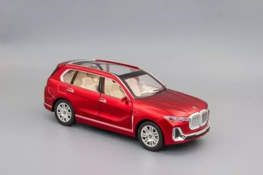 Металлическая инерционная Модель автомобиля BMW X7, 200x80 мм, красный