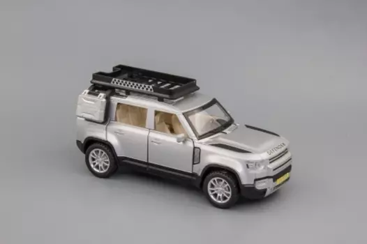 Модель автомобиля Defender NEW 170х70 мм, серебристый