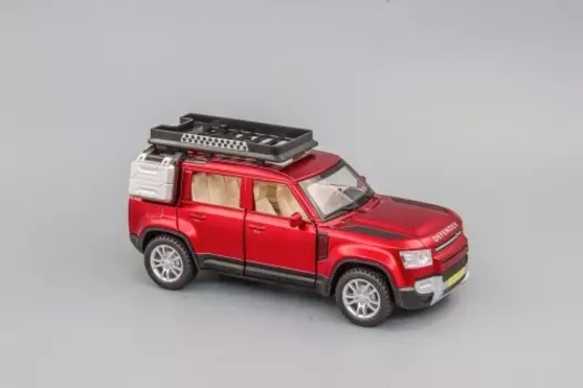 Модель автомобиля Land Rover Defender NEW 170х70 мм, красный