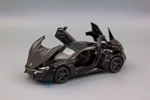 Модель автомобиля Lykan Hypersport, 155х60 мм, чёрный