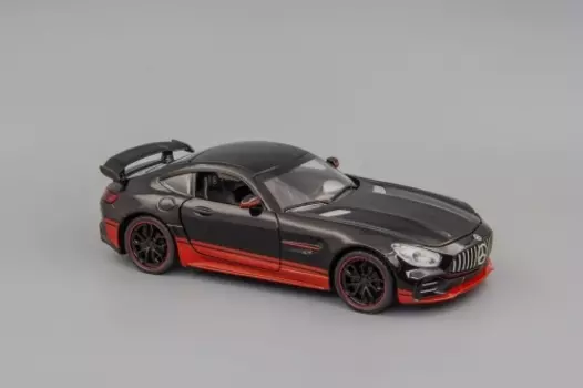 Модель автомобиля Mercedes-AMG GT3 чёрный 200x80 мм