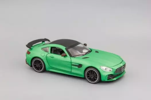 Модель автомобиля Mercedes-AMG GT3 зеленый 200x80 мм