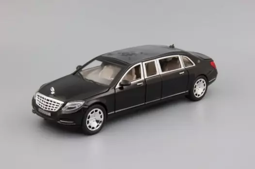 Модель автомобиля Mercedes-Benz Maybach 220х70 мм, чёрный