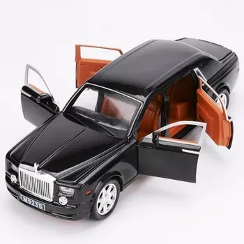 Модель автомобиля Rolls Royce Phantom 1:24. Звук+свет эффекты. Металлическая машинка. Инерционная машинка