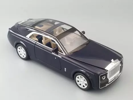 Модель автомобиля Rolls-Royce Sweptail 210х65 мм, синий