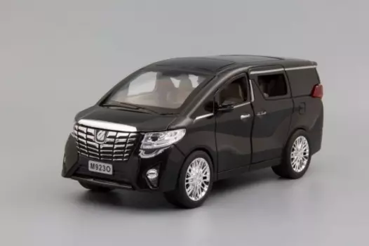 Модель металлическая Toyota Alphard, 200х75 мм, чёрный