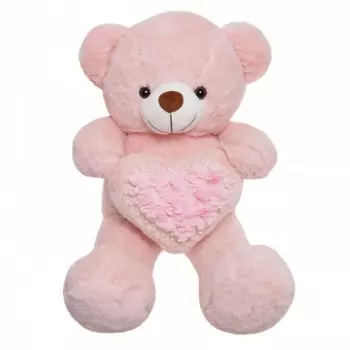 Мягкая игрушка Мишка с сердечком 85см