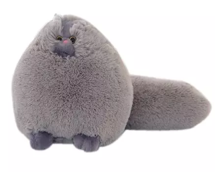 Мягкая игрушка Персидский кот 50 см, серый