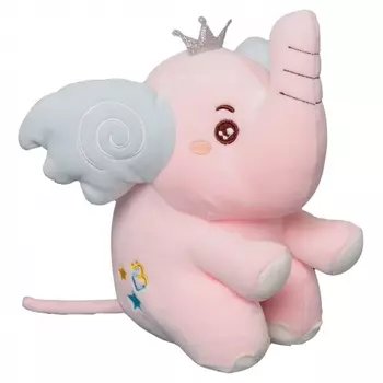 Мягкая игрушка Слоник 25 см (розовый)