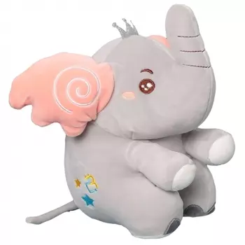 Мягкая игрушка Слоник 25 см (серый)