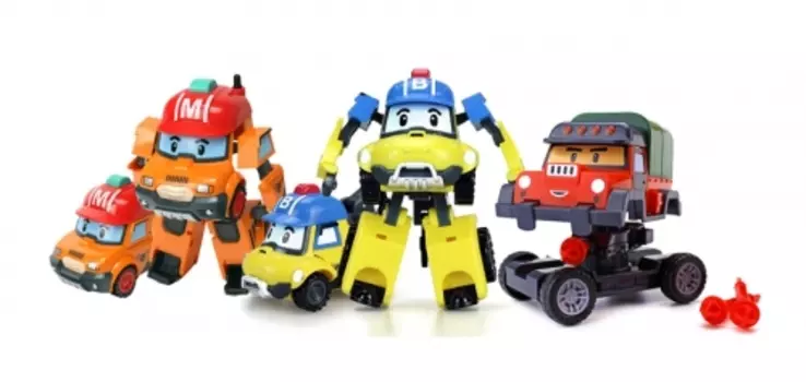 Набор трансформеров Робокар Поли (Robocar Poli) - 3 новых героя