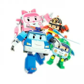 Набор трансформеров Робокар Поли (Robocar Poli) 4 шт