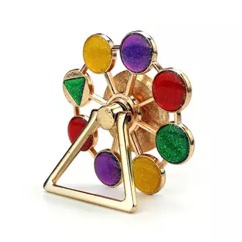 Спиннер - брошь металлический "Брошь" на липучке Золото