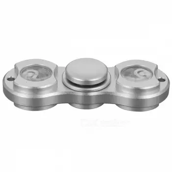 Спиннер металлический Серебристый (две лопасти) - Подсветка