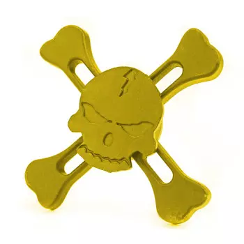 Спиннер металлический "Веселый Роджер" - Желтый
