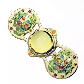 Спиннер металлический Золотой (две лопасти)