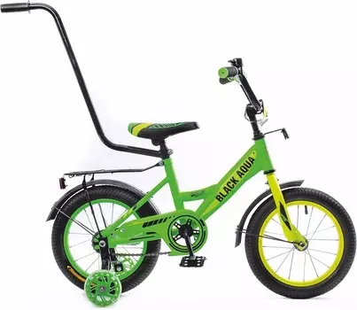 2-х колесный велосипед BA 1401-Т с ручкой 14" салатово-лимонный