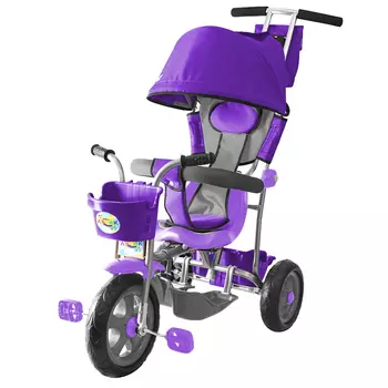 3-х колесный велосипед Galaxy Лучик Л001 с капюшоном, фиолетовый