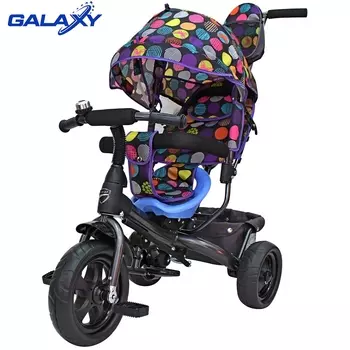 3-х колесный велосипед Galaxy - Лучик Vivat, дизайн круги
