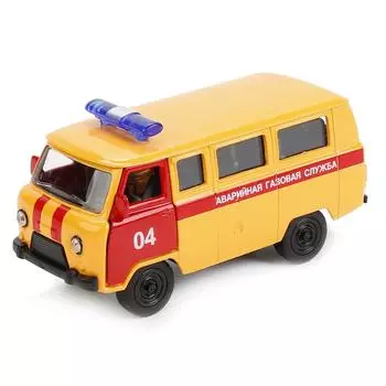 Аварийная газовая служба Уаз 39625 - машина металлическая инерционная, 1:50