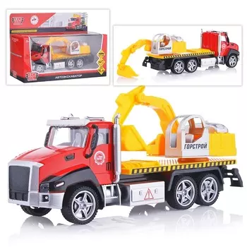 Автоэкскаватор 21 см, металлический, инерционный, подвижные элементы