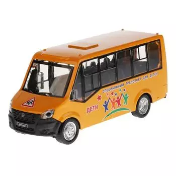 Автобус Газель Next Citiline Дети, 14,5 см, открываются двери, инерционный механизм