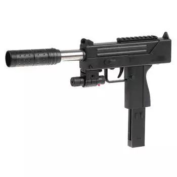 Автомат с глушителем, с лазерным прицелом и пульками 304A
