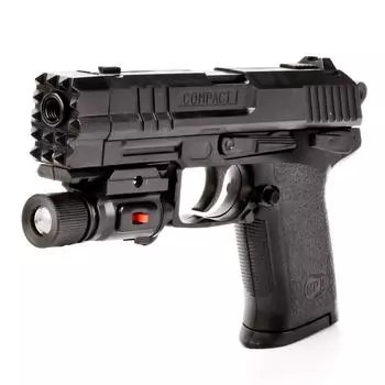 Автомат с лазерным прицелом и глушителем