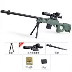 Автомат с лазерным прицелом, на подставке 918