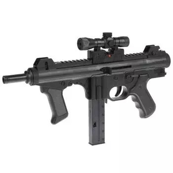 Автомат с лазерным прицелом, с пульками