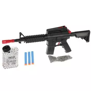 Автомат с мягкими пулями на присосках и гелевыми пулями