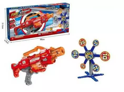 Автомат, стреляющий мягкими снарядами, с 6 мишенями и 20 снарядами