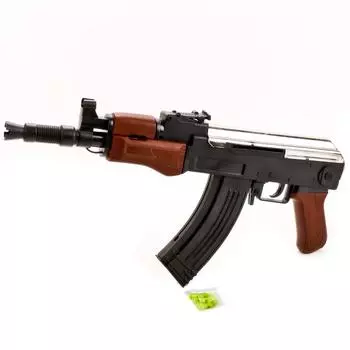 Автомат TS45 со съемным магазином, глушителем и пульками, 37 см