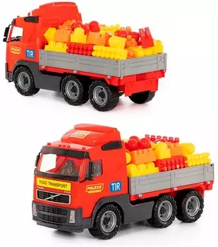 Автомобиль бортовой Volvo, конструктор Супер-Микс 60 элементов