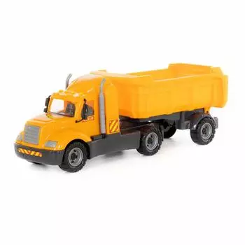 Автомобиль-самосвал Майк с полуприцепом, в сеточке