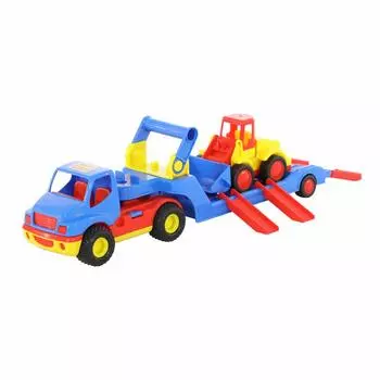 Автомобиль-трейлер КонсТрак и погрузчик Базик, в коробке