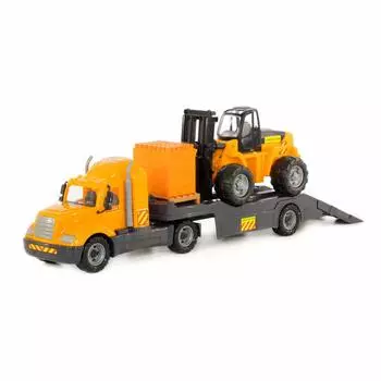 Автомобиль-трейлер Майк, автокар и конструктор Супер-Микс, 30 элементов