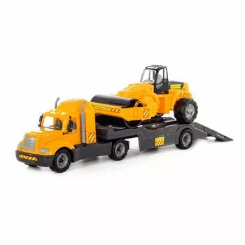 Автомобиль-трейлер Майк и дорожный каток