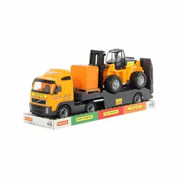 Автомобиль-трейлер Volvo, автокар и конструктор Супер-Микс, 30 элементов