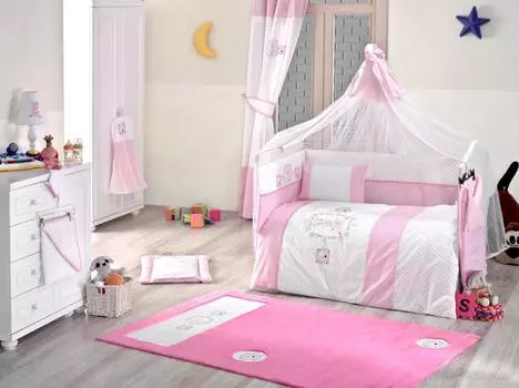 Балдахин серии Rabitto, 150 х 450 см, розовый