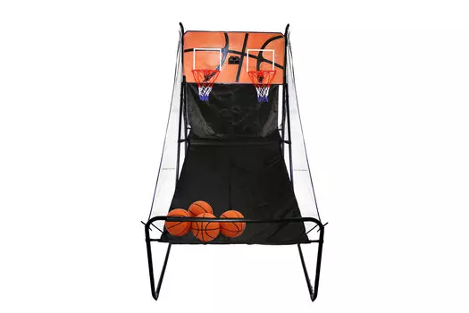 Баскетбольная электронная стойка с двумя кольцами