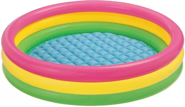 Бассейн детский надувной круглый – Радуга, 3 кольца