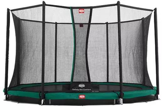 Батут Berg InGround Champion Green 430 35.44.57.01 + Safety Net Comfort 430 35.74.14.02