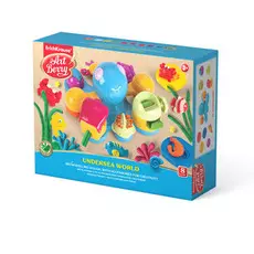 Биопластилин с аксессуарами для лепки ArtBerry - Undersea World, 8 баночек