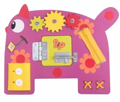 Бизиборд – Кошечка Мяу. Деревяшки