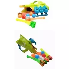 Бластер для снежков, водных бомбочек и мячей 3 в 1- Веселые забавы