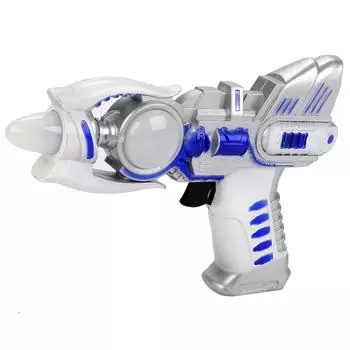 Бластер на батарейках, свет и звук