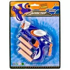 Бластер с 3 мягкими пулями на присосках