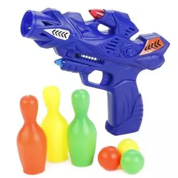 Бластер с кеглями и шариками